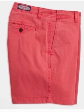 Vineyard Vines Island Short Sailors Red 7" Inseam Size 34